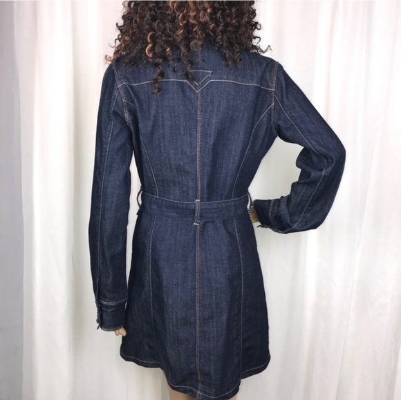 Junior's Denim Trench Coat - Picture 14 of 14